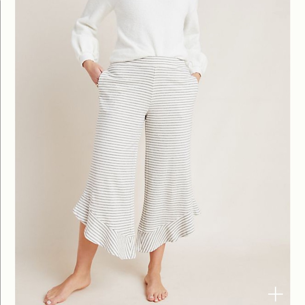 ISO Anthropologie Kick Flare Striped Soft Pants